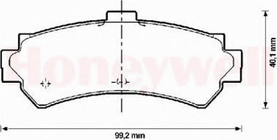 BENDIX 572398B - Kit pastiglie freno, Freno a disco autozon.pro