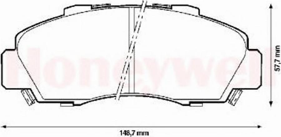 BENDIX 572393B - Kit pastiglie freno, Freno a disco autozon.pro