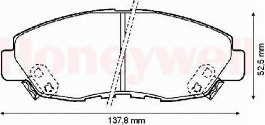 BENDIX 572349B - Kit pastiglie freno, Freno a disco autozon.pro