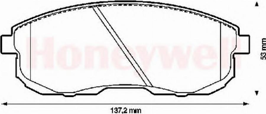 BENDIX 572345B - Kit pastiglie freno, Freno a disco autozon.pro