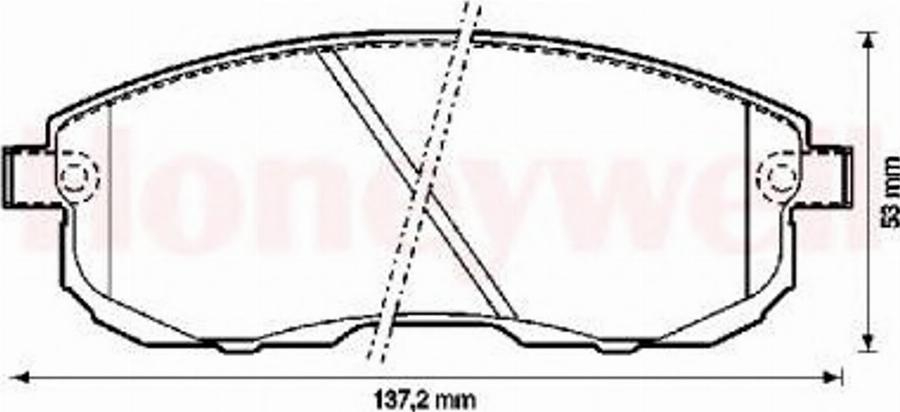 BENDIX 572346B - Kit pastiglie freno, Freno a disco autozon.pro