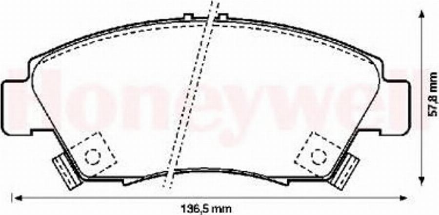 BENDIX 572340B - Kit pastiglie freno, Freno a disco autozon.pro