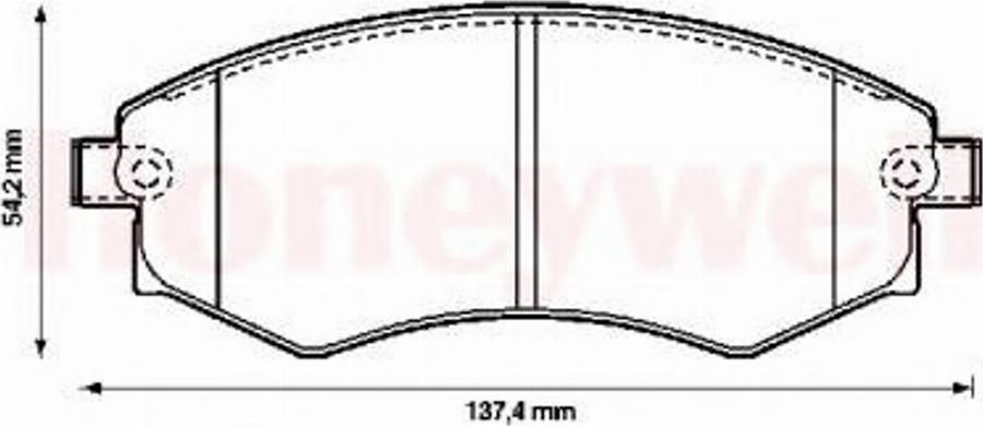 BENDIX 572347B - Kit pastiglie freno, Freno a disco autozon.pro