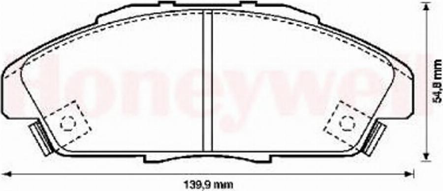 BENDIX 572354B - Kit pastiglie freno, Freno a disco autozon.pro