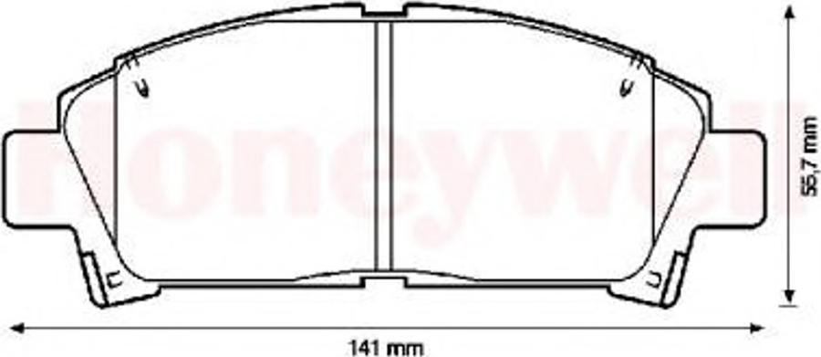 BENDIX 572357B - Kit pastiglie freno, Freno a disco autozon.pro