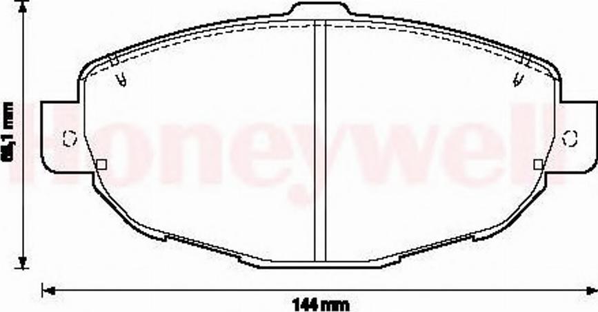 BENDIX 572364B - Kit pastiglie freno, Freno a disco autozon.pro