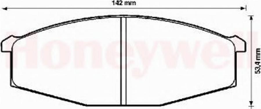 BENDIX 572361B - Kit pastiglie freno, Freno a disco autozon.pro