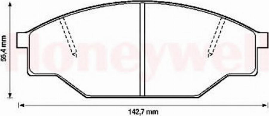 BENDIX 572363B - Kit pastiglie freno, Freno a disco autozon.pro