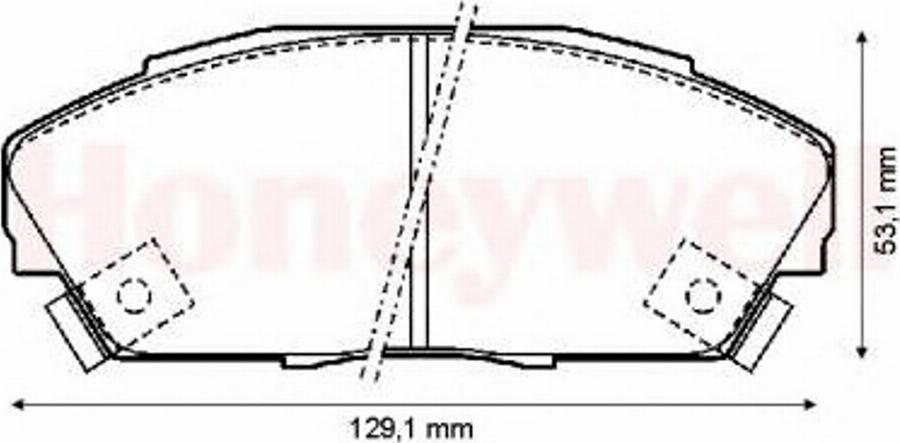 BENDIX 572309B - Kit pastiglie freno, Freno a disco autozon.pro