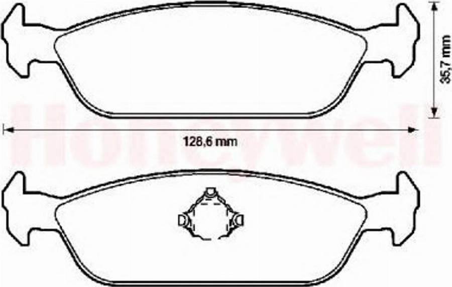 BENDIX 572307B - Kit pastiglie freno, Freno a disco autozon.pro