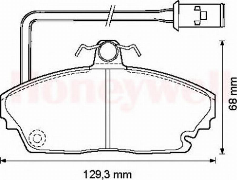 BENDIX 572311B - Kit pastiglie freno, Freno a disco autozon.pro