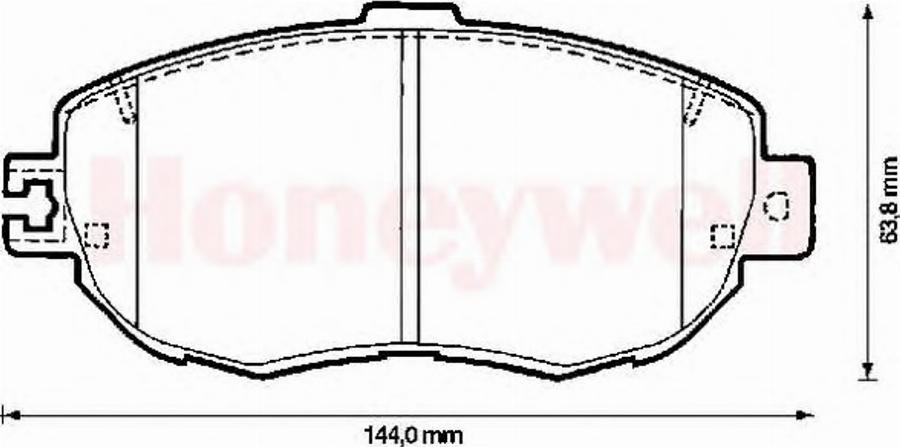 BENDIX 572380B - Kit pastiglie freno, Freno a disco autozon.pro