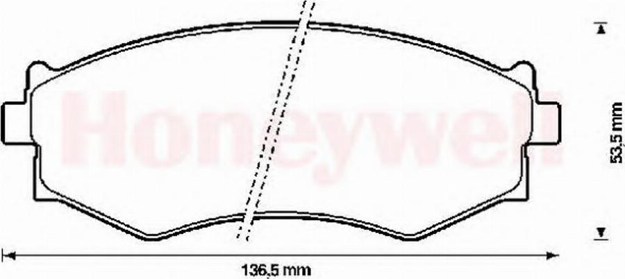 BENDIX 572338B - Kit pastiglie freno, Freno a disco autozon.pro