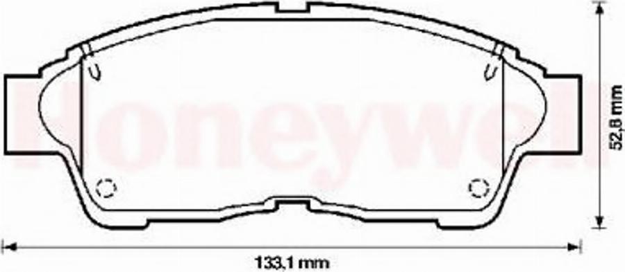 BENDIX 572333B - Kit pastiglie freno, Freno a disco autozon.pro