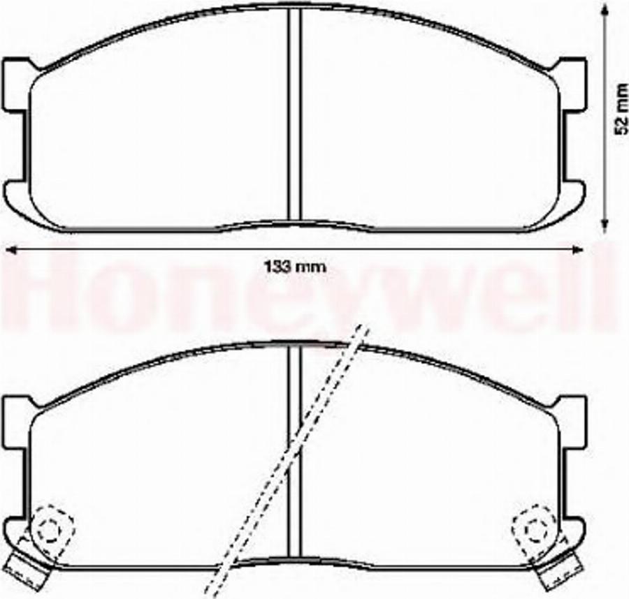 BENDIX 572332B - Kit pastiglie freno, Freno a disco autozon.pro