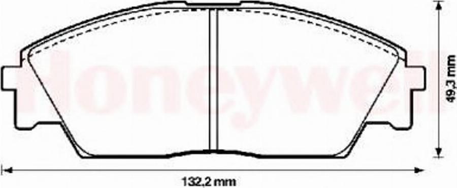 BENDIX 572329B - Kit pastiglie freno, Freno a disco autozon.pro