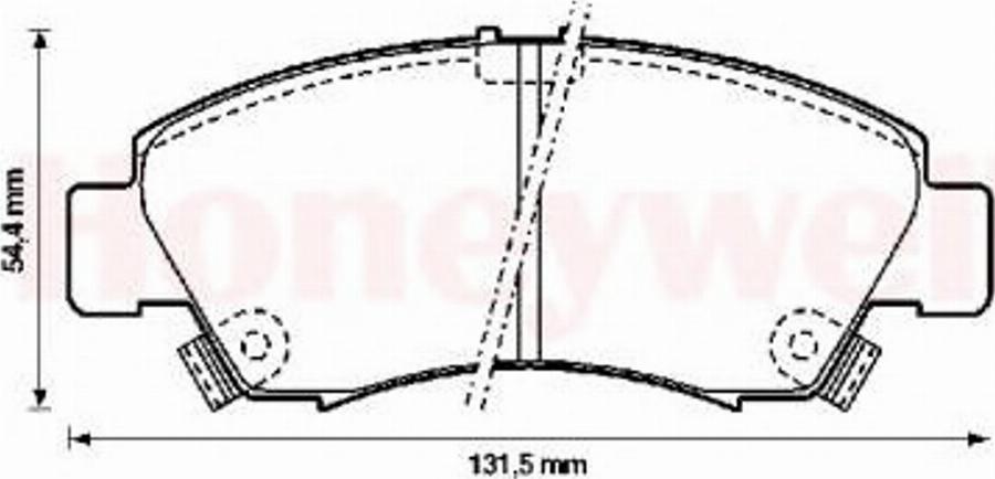 BENDIX 572324B - Kit pastiglie freno, Freno a disco autozon.pro