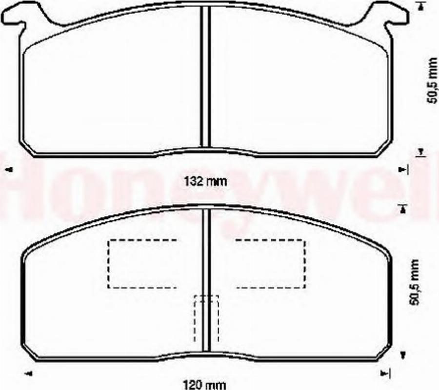 BENDIX 572326B - Kit pastiglie freno, Freno a disco autozon.pro