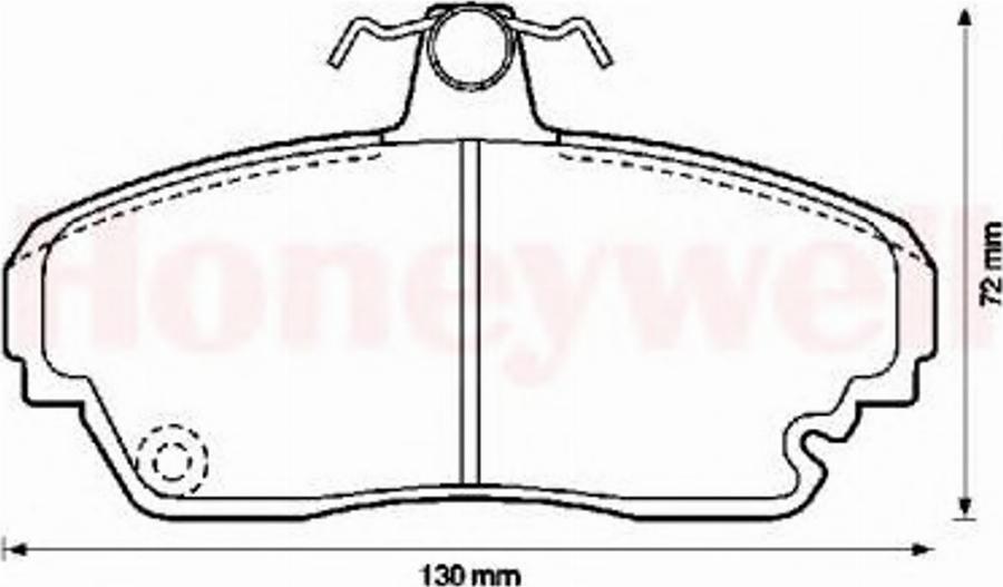 BENDIX 572321B - Kit pastiglie freno, Freno a disco autozon.pro