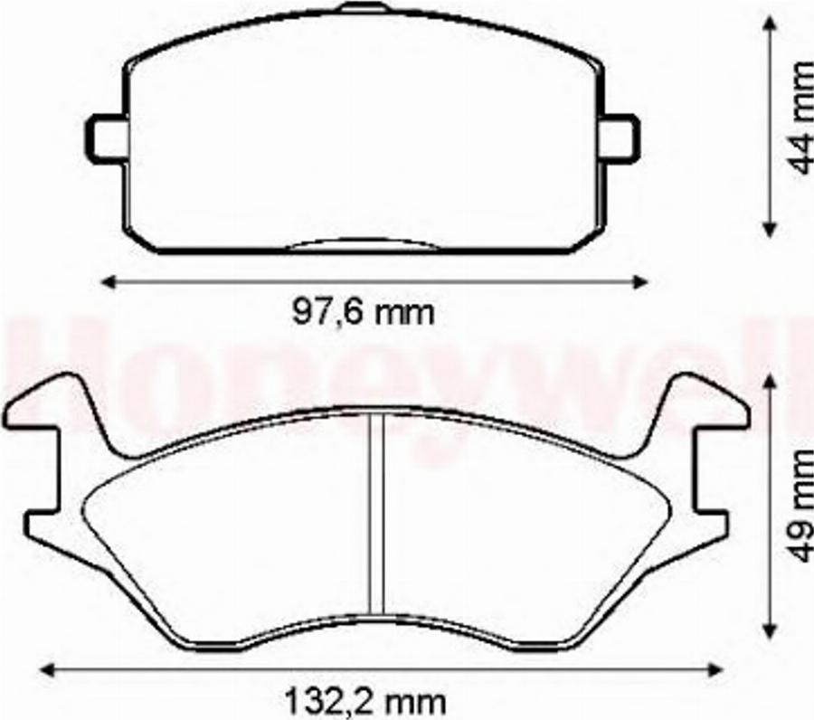 BENDIX 572328B - Kit pastiglie freno, Freno a disco autozon.pro