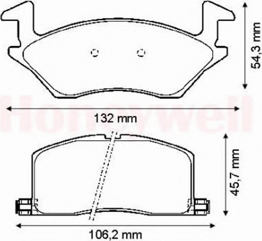 BENDIX 572327B - Kit pastiglie freno, Freno a disco autozon.pro