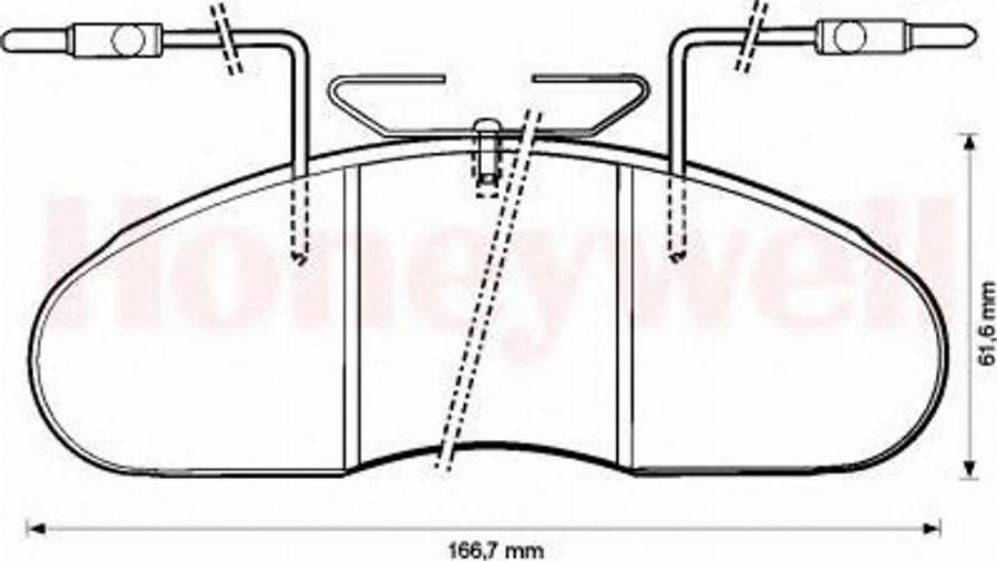 BENDIX 572374B - Kit pastiglie freno, Freno a disco autozon.pro