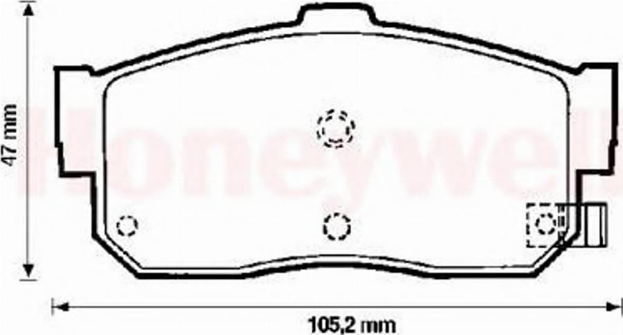 BENDIX 572376B - Kit pastiglie freno, Freno a disco autozon.pro