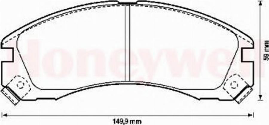 BENDIX 572370 B - Kit pastiglie freno, Freno a disco autozon.pro