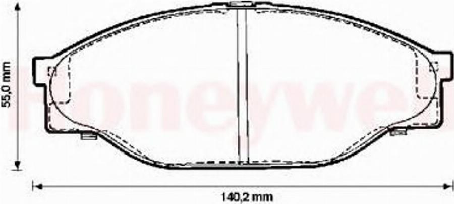 BENDIX 572378 B - Kit pastiglie freno, Freno a disco autozon.pro