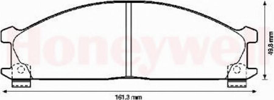 BENDIX 572373B - Kit pastiglie freno, Freno a disco autozon.pro