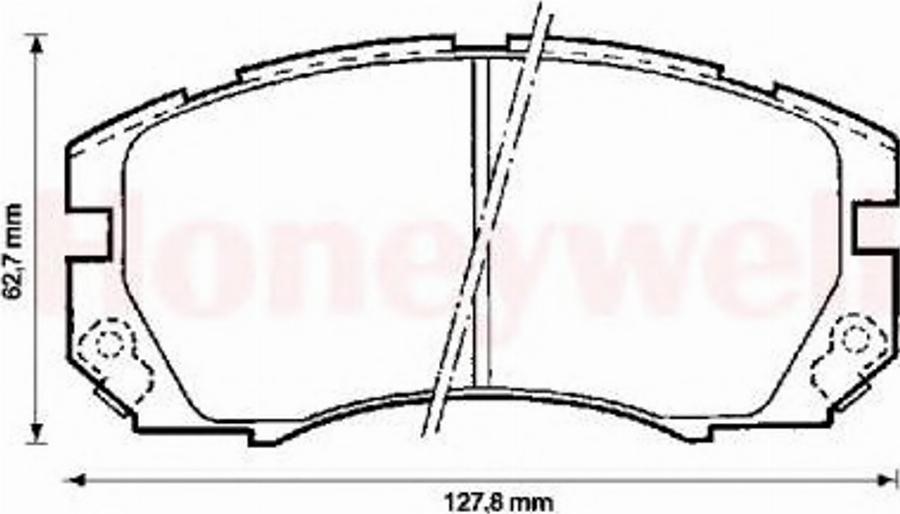 BENDIX 572377B - Kit pastiglie freno, Freno a disco autozon.pro