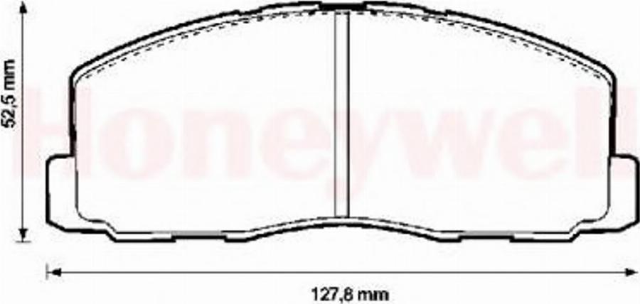 BENDIX 572295B - Kit pastiglie freno, Freno a disco autozon.pro