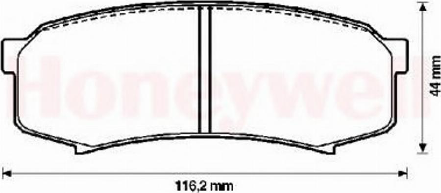 BENDIX 572245B - Kit pastiglie freno, Freno a disco autozon.pro