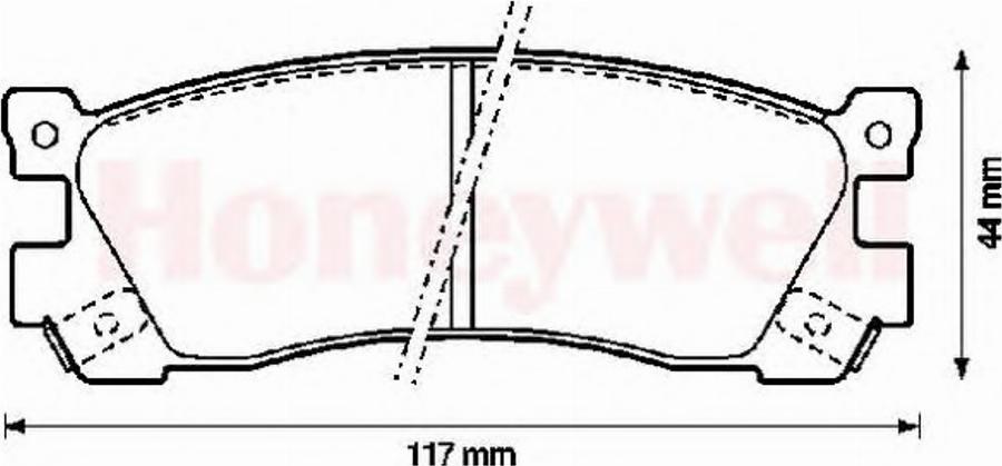 BENDIX 572248B - Kit pastiglie freno, Freno a disco autozon.pro