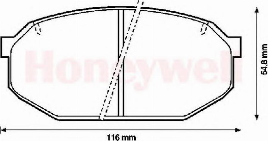 BENDIX 572243B - Kit pastiglie freno, Freno a disco autozon.pro