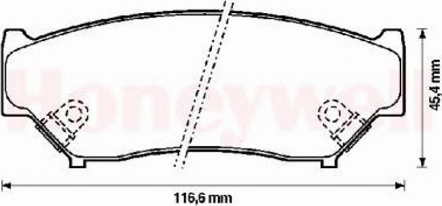 BENDIX 572247B - Kit pastiglie freno, Freno a disco autozon.pro