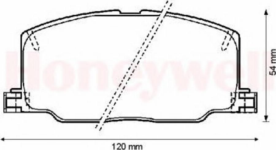 BENDIX 572256B - Kit pastiglie freno, Freno a disco autozon.pro