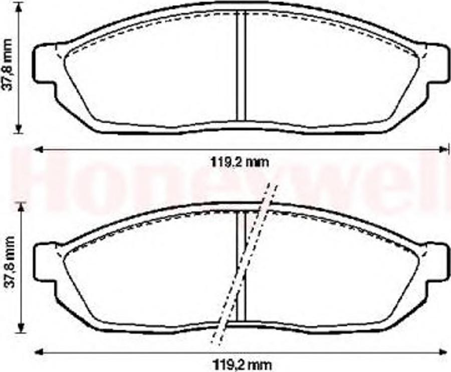 BENDIX 572250B - Kit pastiglie freno, Freno a disco autozon.pro