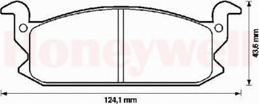 BENDIX 572264B - Kit pastiglie freno, Freno a disco autozon.pro