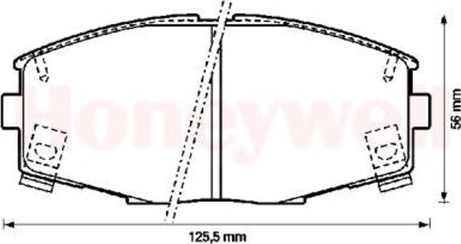 BENDIX 572266B - Kit pastiglie freno, Freno a disco autozon.pro