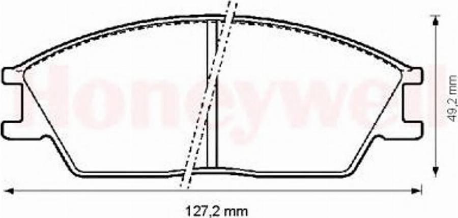 BENDIX 572268B - Kit pastiglie freno, Freno a disco autozon.pro