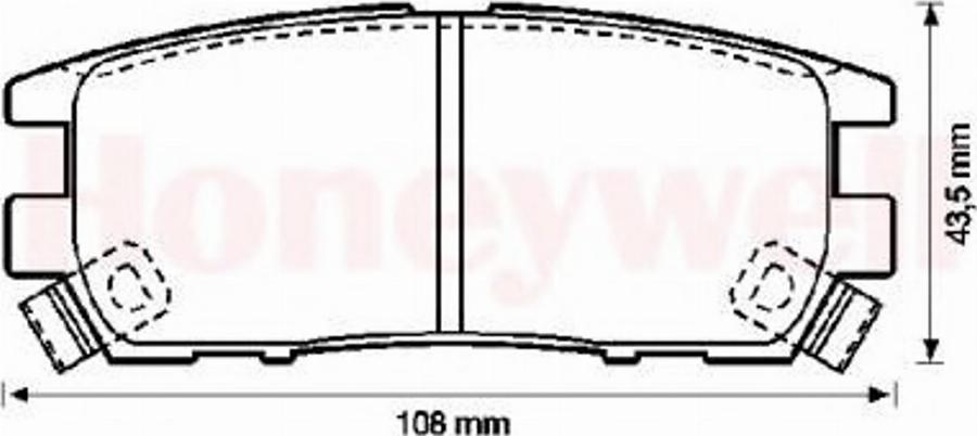 BENDIX 572200B - Kit pastiglie freno, Freno a disco autozon.pro