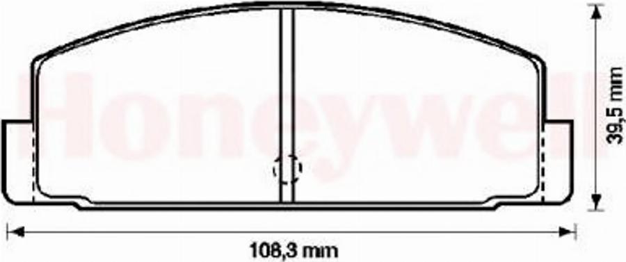 BENDIX 572203B - Kit pastiglie freno, Freno a disco autozon.pro