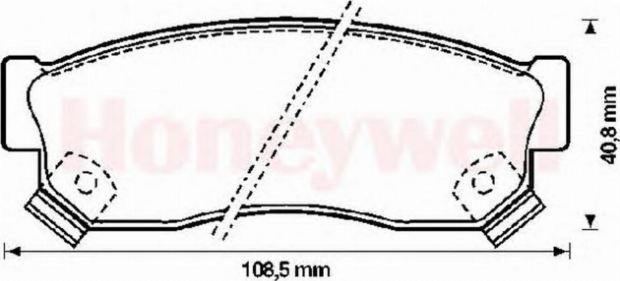 BENDIX 572207B - Kit pastiglie freno, Freno a disco autozon.pro