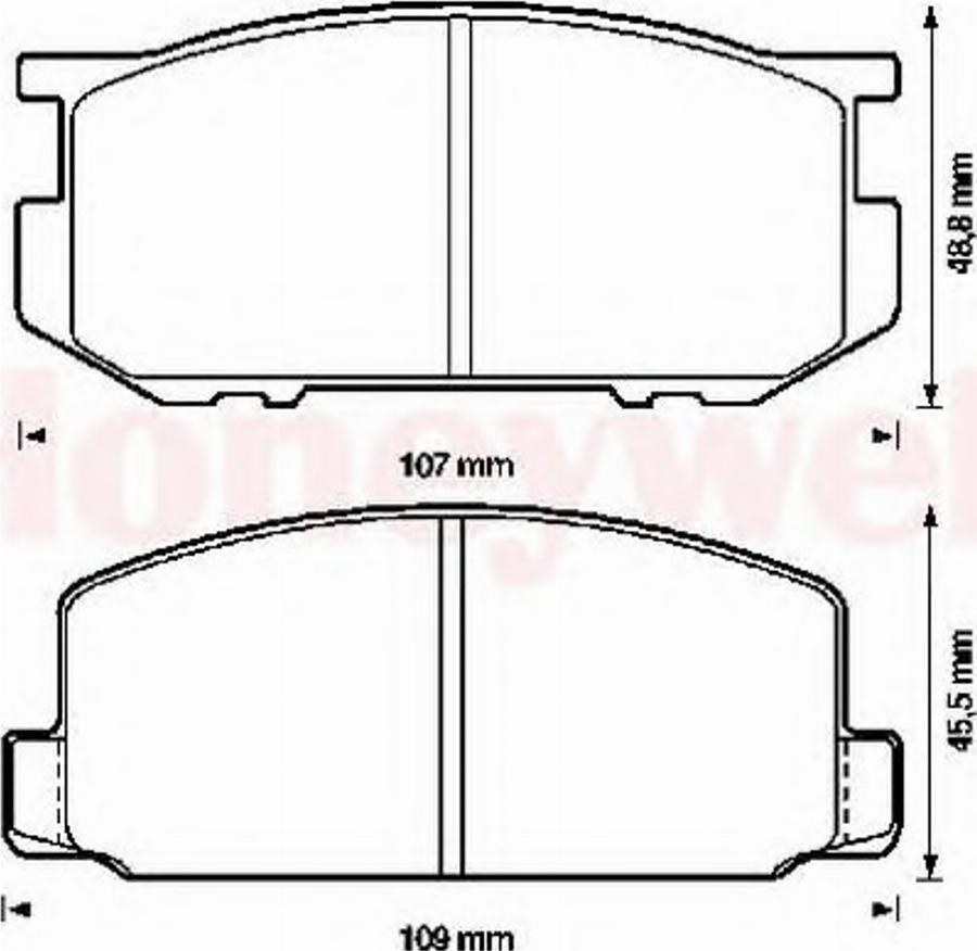 BENDIX 572214B - Kit pastiglie freno, Freno a disco autozon.pro