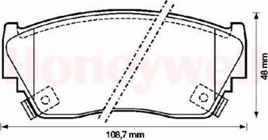 BENDIX 572210B - Kit pastiglie freno, Freno a disco autozon.pro