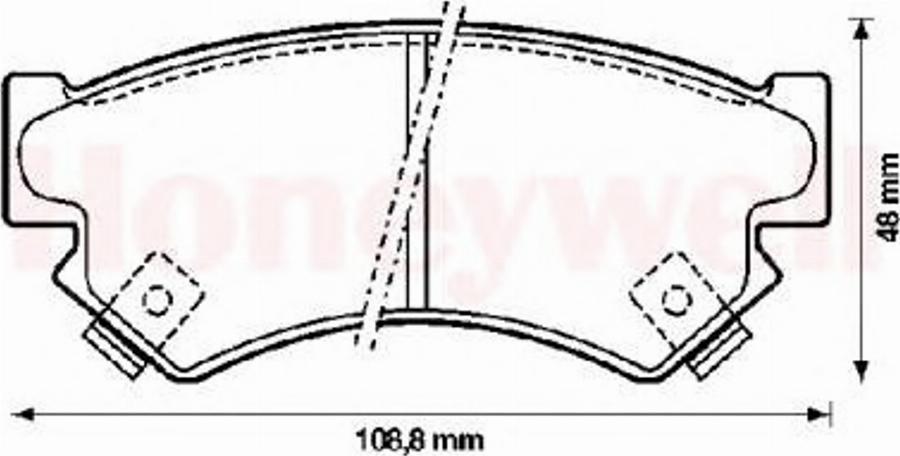 BENDIX 572211B - Kit pastiglie freno, Freno a disco autozon.pro