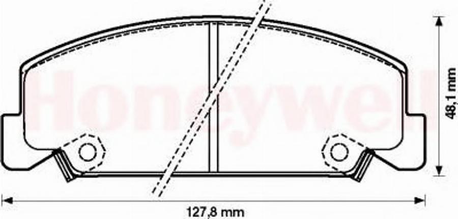 BENDIX 572284B - Kit pastiglie freno, Freno a disco autozon.pro