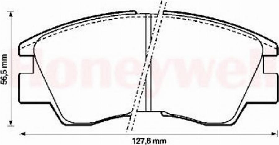 BENDIX 572280B - Kit pastiglie freno, Freno a disco autozon.pro