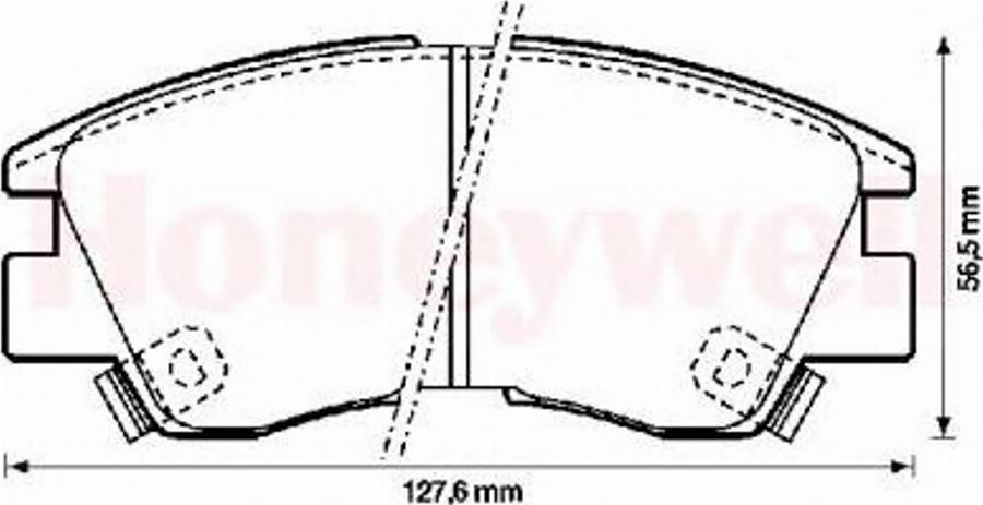 BENDIX 572281B - Kit pastiglie freno, Freno a disco autozon.pro